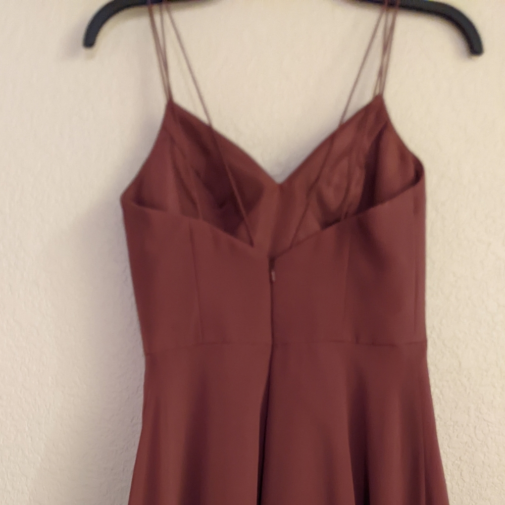 🔥SALE🔥 Sorella Vita Dusty Mauve Prom Dress Maxi Hi Low Evening Long Gown sz.8 - Picture 8 of 16
